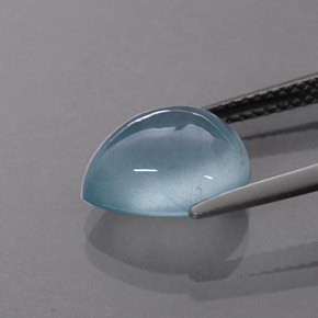Aigue-marine bleue naturelle transparent, 3,86 ct, transparent / translucide