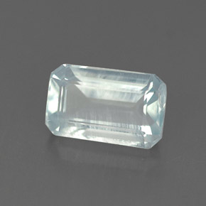 Aigue-marine bleue naturelle taille émeraude, 1,07 ct, VS