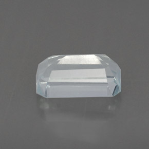 Aigue-marine bleue naturelle taille émeraude, 1,07 ct, VS