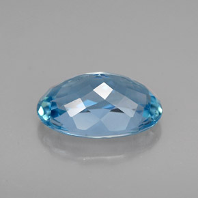 Bleu vert Bleu clair naturelle Coupe ovale, 2.33 ct, VVS