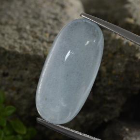 Aigue-marine bleue naturelle coupe ovale, 11,69 ct, translucide
