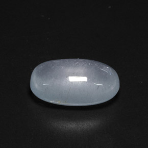 Bleu vert Bleu clair naturelle Coupe ovale, 9.48 ct, Translucide