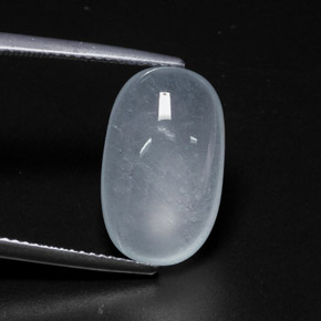 Bleu vert Bleu clair naturelle Coupe ovale, 9.48 ct, Translucide