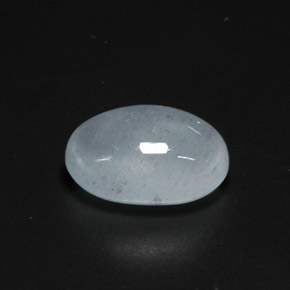 Bleu vert Bleu clair naturelle Coupe ovale, 9.56 ct, Translucide