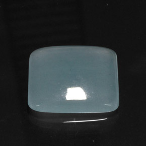 Aigue-marine bleue naturelle coupe coussin, 16,66 ct, translucide