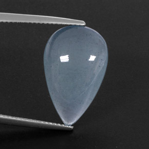 Aigue-marine bleue naturelle transparent, 11,84 ct, transparent / translucide