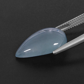 Aigue-marine bleue naturelle transparent, 11,84 ct, transparent / translucide