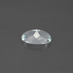Aigue-marine bleue naturelle coupe ovale, 0,88 ct, VVS-VS