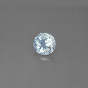 Bleu vert Bleu clair naturelle Coupe roude, 0.67 ct, VS
