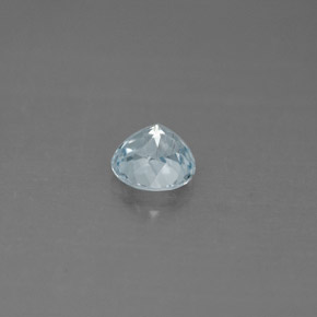 Bleu vert Bleu clair naturelle Coupe roude, 0.67 ct, VS
