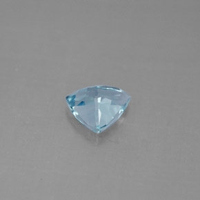 Bleu vert Bleu clair naturelle Trillion, 0.74 ct, VVS-VS