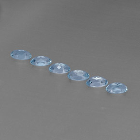 Achetez naturel ct Bleu clair Bleu vert gems, Coupe ovale, En provenance Madagascar chez GemSelect. En stock, livraison internationale!