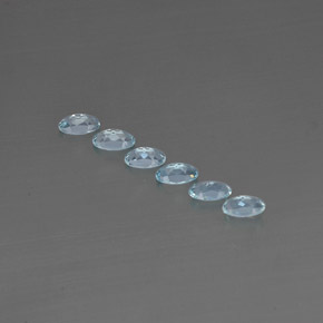 Achetez naturel ct bleue aigue-marine gems, coupe ovale, en provenance mozambique chez gemselect. en stock, livraison internationale!