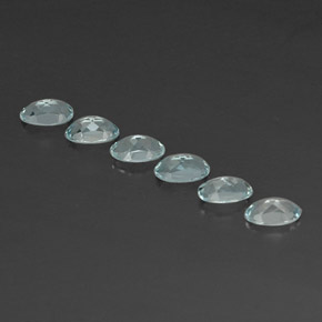 Achetez naturel ct Bleu clair Bleu vert gems, Coupe ovale, En provenance Madagascar chez GemSelect. En stock, livraison internationale!