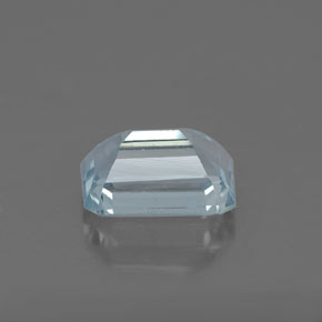 Aigue-marine bleue naturelle taille émeraude, 0,96 ct, VVS