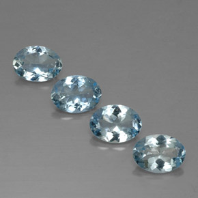 Achetez naturel ct bleue aigue-marine gems, coupe ovale, en provenance inde (karur) chez gemselect. en stock, livraison internationale!