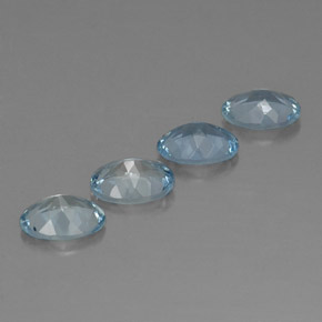 Achetez naturel ct bleue aigue-marine gems, coupe ovale, en provenance inde (karur) chez gemselect. en stock, livraison internationale!