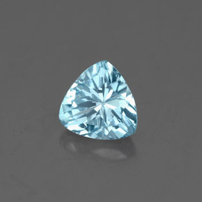 Bleu vert Bleu clair naturelle Trillion, 0.79 ct, VVS-VS