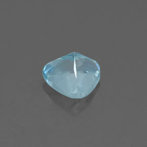 Bleu vert Bleu clair naturelle Trillion, 0.79 ct, VVS-VS