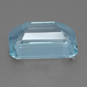 Aigue-marine bleue naturelle taille émeraude, 4,30 ct, VVS-VS