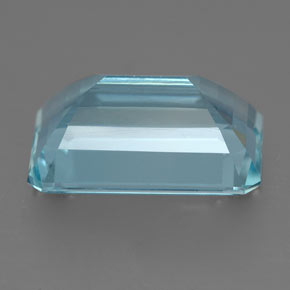 Aigue-marine bleue naturelle taille émeraude, 4,50 ct, VVS