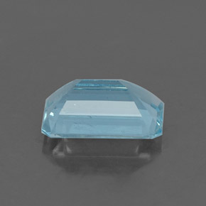 Bleu vert Bleu clair naturelle Taille émeraude, 1.30 ct, VS-SI