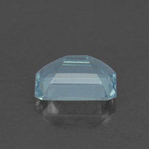 Aigue-marine bleue naturelle taille émeraude, 1,26 ct, VS