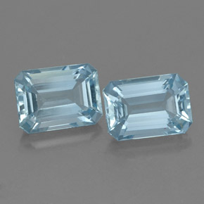 Achetez naturel ct bleue aigue-marine gems, taille émeraude, en provenance inde (karur) chez gemselect. en stock, livraison internationale!