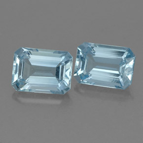 Achetez naturel ct bleue aigue-marine gems, taille émeraude, en provenance inde (karur) chez gemselect. en stock, livraison internationale!
