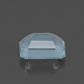Aigue-marine bleue naturelle taille émeraude, 1,17 ct, IF