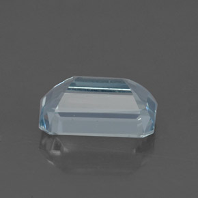 Aigue-marine bleue naturelle taille émeraude, 1,35 ct, VVS