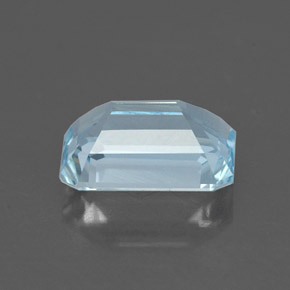 Bleu vert Bleu clair naturelle Taille émeraude, 1.26 ct, VVS