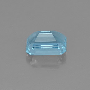 Bleu vert Bleu clair naturelle Taille émeraude, 1.27 ct, VS-SI