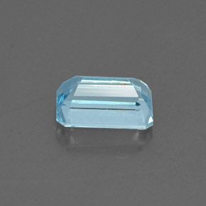 Bleu vert Bleu clair naturelle Taille émeraude, 0.82 ct, VVS-VS