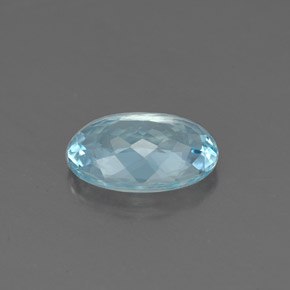 Bleu vert Bleu clair naturelle Coupe ovale, 1.36 ct, VVS-VS