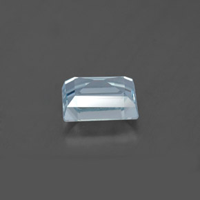 Aigue-marine bleue naturelle baguette, 0,76 ct, SI
