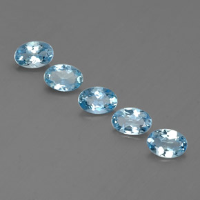 Achetez naturel ct bleue aigue-marine gems, coupe ovale, en provenance inde (karur) chez gemselect. en stock, livraison internationale!
