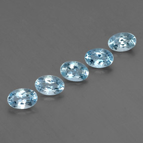 Achetez naturel ct bleue aigue-marine gems, coupe ovale, en provenance inde (karur) chez gemselect. en stock, livraison internationale!