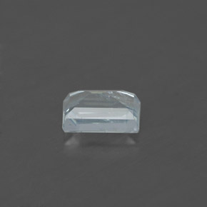 Aigue-marine bleue naturelle baguette, 0,59 ct, VS-SI