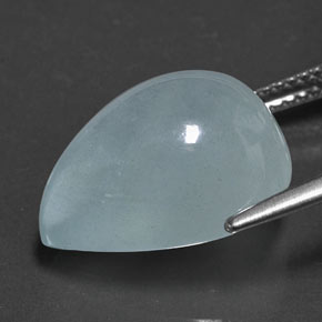 Aigue-marine bleue naturelle transparent, 11,50 ct, transparent / translucide