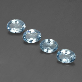 Achetez naturel ct bleue aigue-marine gems, coupe ovale, en provenance inde (karur) chez gemselect. en stock, livraison internationale!