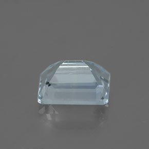 Aigue-marine bleue naturelle taille émeraude, 1,70 ct, VVS-VS