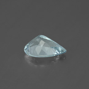 Aigue-marine bleue naturelle en forme de poire, 1,07 ct, VVS