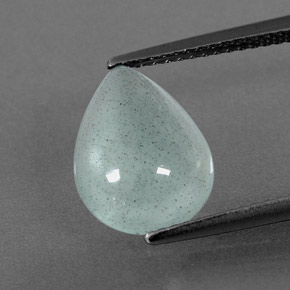 Aigue-marine vert naturelle transparent, 3,38 ct, transparent / translucide