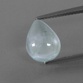 Aigue-marine vert naturelle transparent, 2,29 ct, transparent / translucide