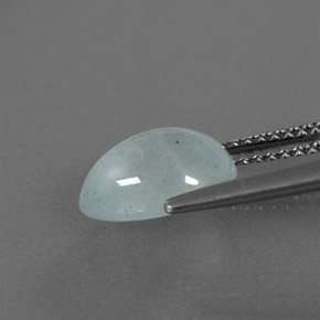 Aigue-marine bleue naturelle transparent, 2,25 ct, transparent / translucide