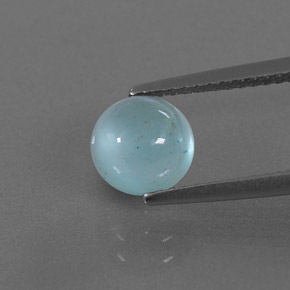 Aigue-marine bleue naturelle transparent, 1,64 ct, transparent / translucide