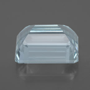 Aigue-marine bleue naturelle taille émeraude, 4,80 ct, VVS