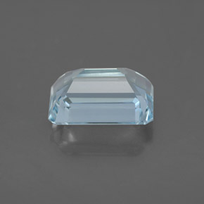 Aigue-marine bleue naturelle taille émeraude, 2,86 ct, VVS