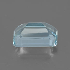 Aigue-marine bleue naturelle taille émeraude, 2,13 ct, VVS